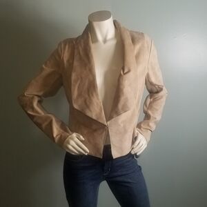 Soia & Kyo Geniune Suede Jacket Almond Large NWT
